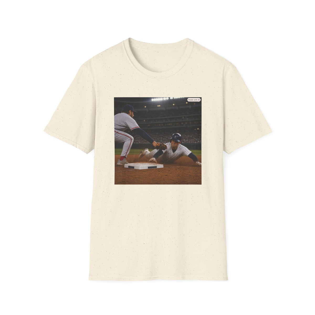 Baseball Slide Play T-Shirt | Baseball Game Scene, Sports Tee