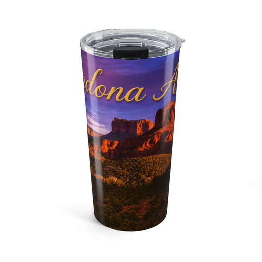 Sedona Arizona Landscape Tumbler 20oz | Red Rock Sunset Travel Mug