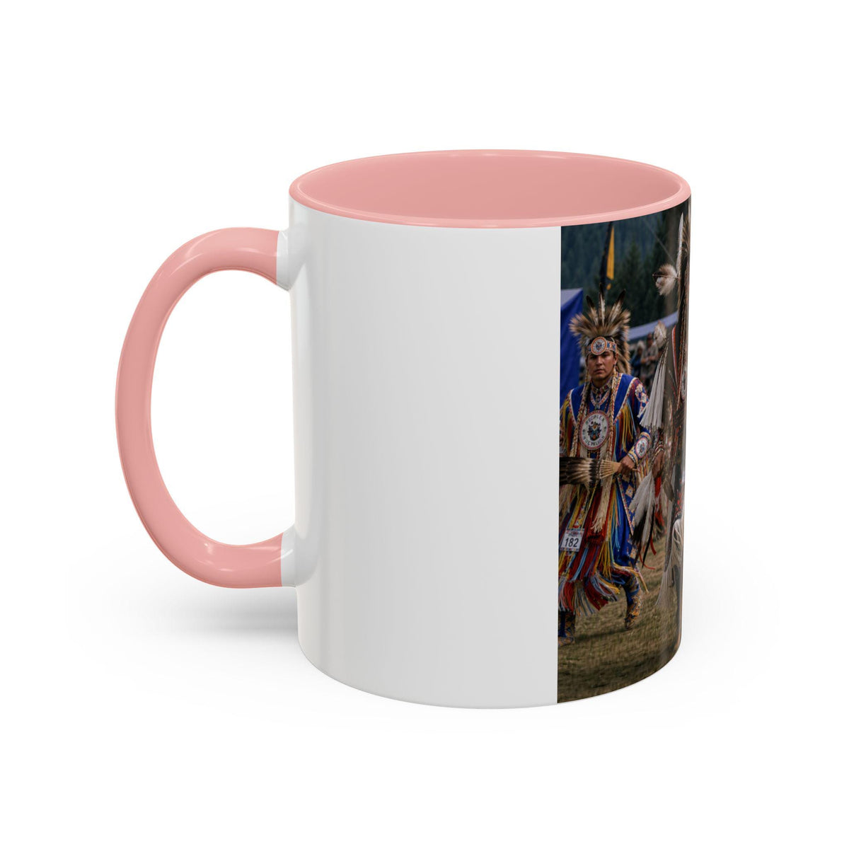 Native Powwow Dancers Mug | Accent Coffee Mug 11oz 15oz
