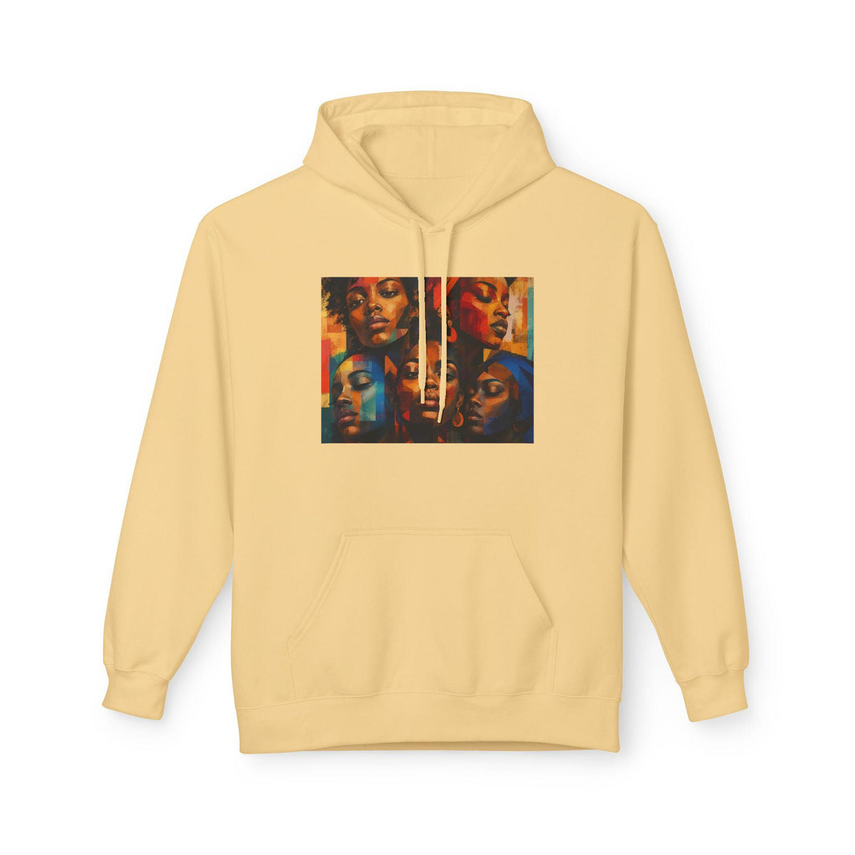 Colorful Pop Art Faces Hoodie | Retro Portrait Collage