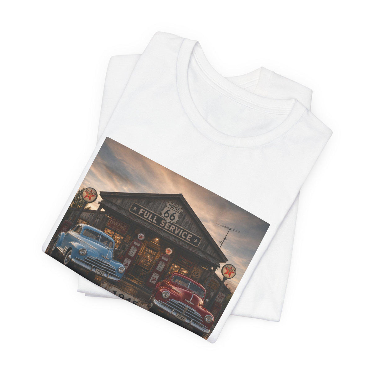 Vintage Dockhouse Photo Tee  Rustic Harbor Scene T-Shirt