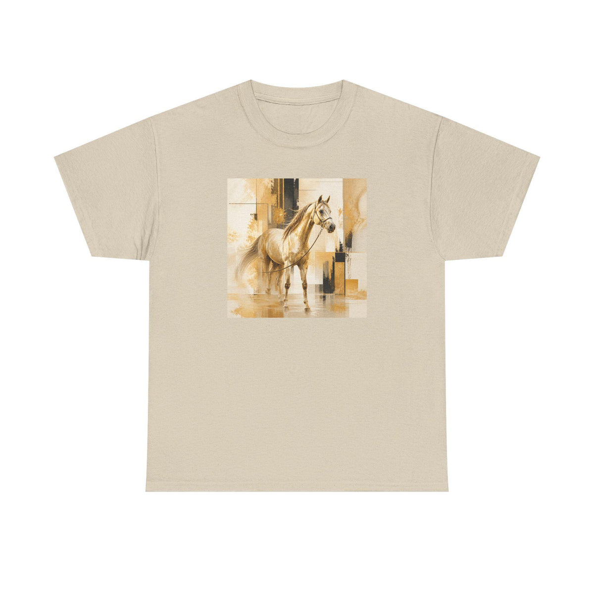 Watercolor Horse Tee | Abstract Equestrian Art, Neutral Tones