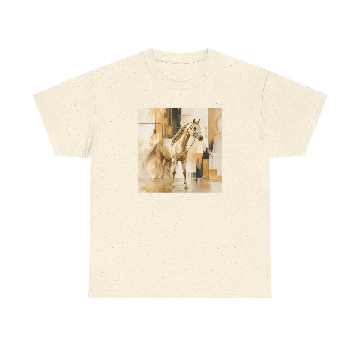 Watercolor Horse Tee | Abstract Equestrian Art, Neutral Tones