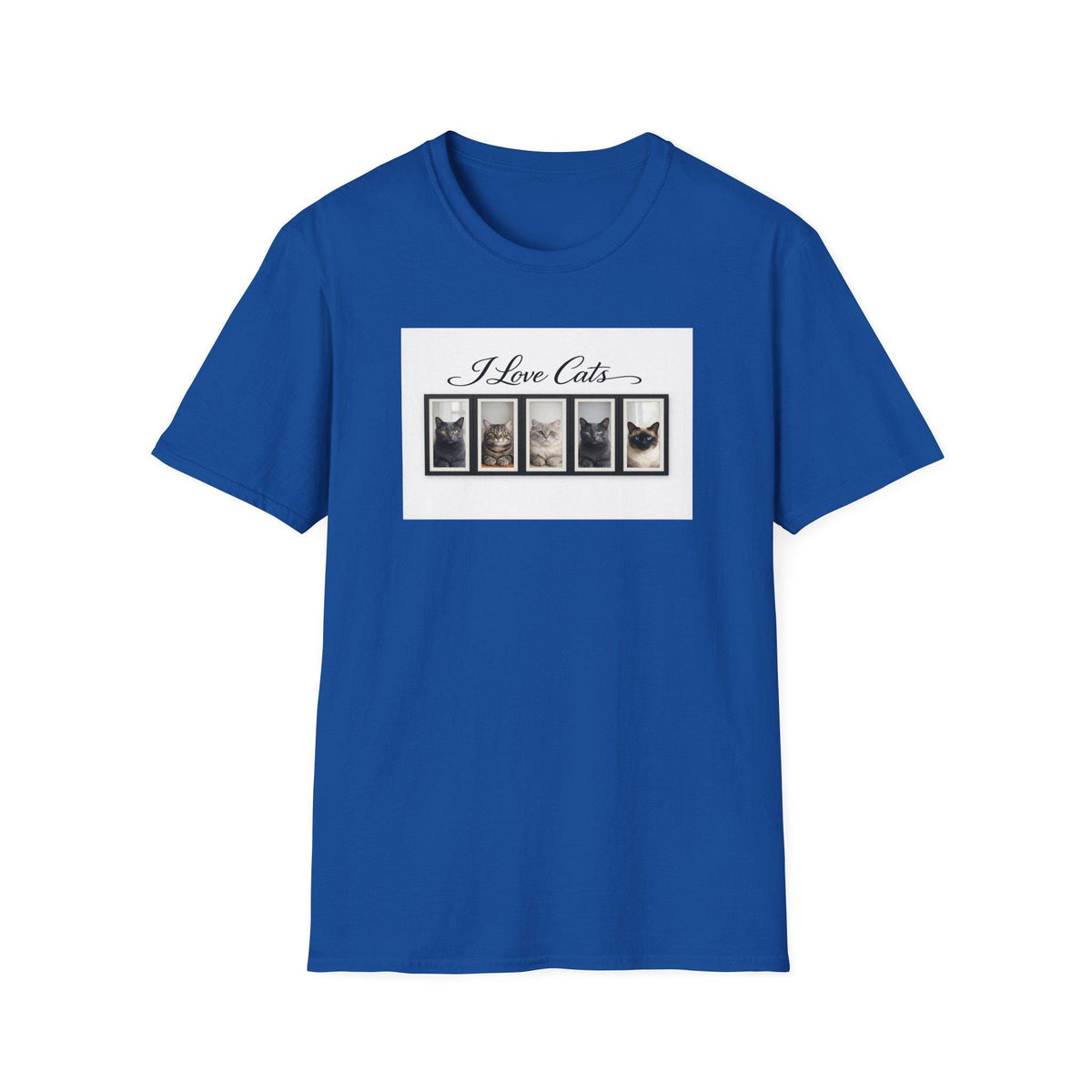 I Love Cats T-Shirt - Vintage Photo Cat Collage Tee