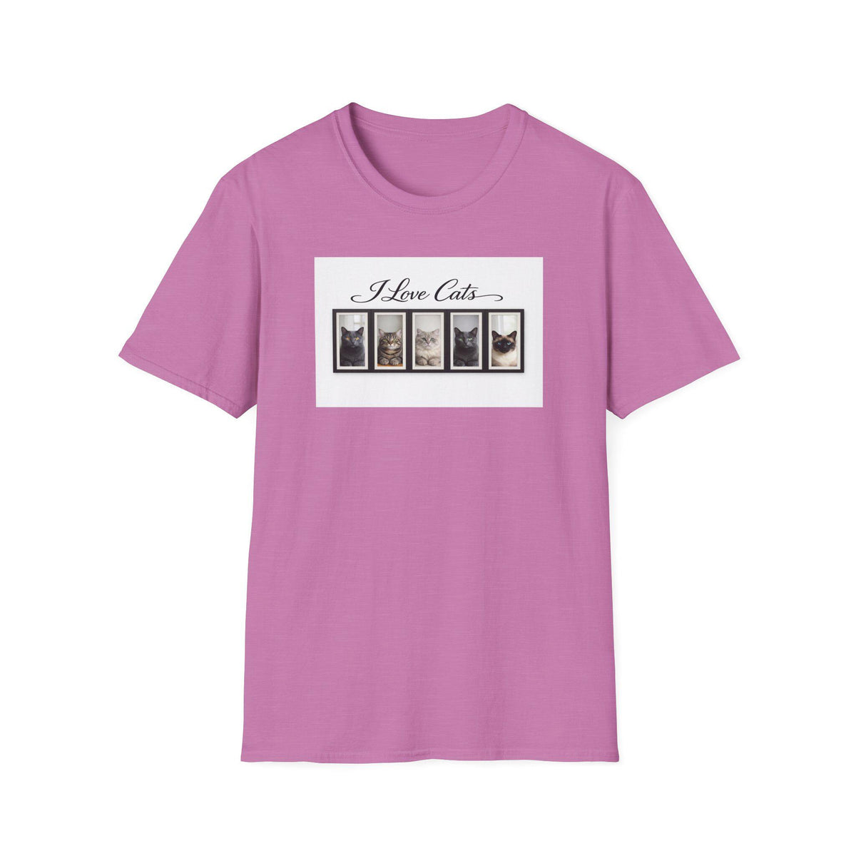 I Love Cats T-Shirt - Vintage Photo Cat Collage Tee