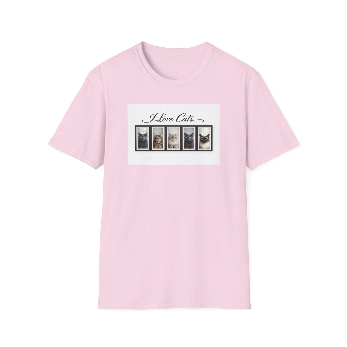 I Love Cats T-Shirt - Vintage Photo Cat Collage Tee