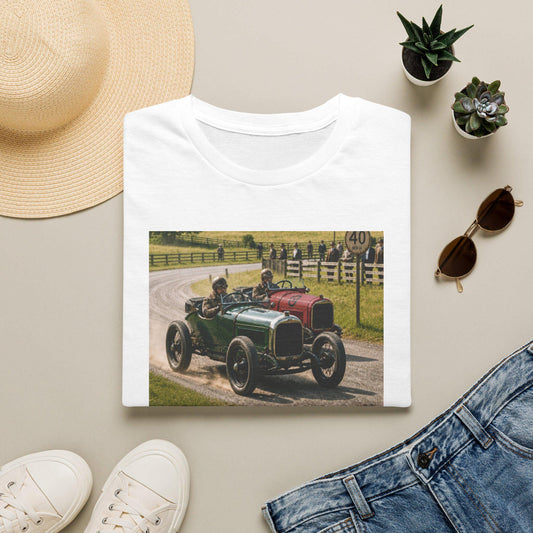 Vintage Racing Car T-Shirt | Classic Antique Auto Illustration