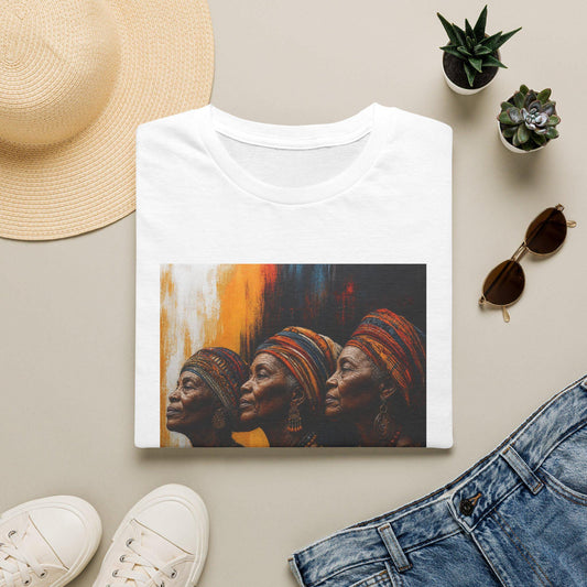 African Queens Portrait T-Shirt  Regal Women Art Tee