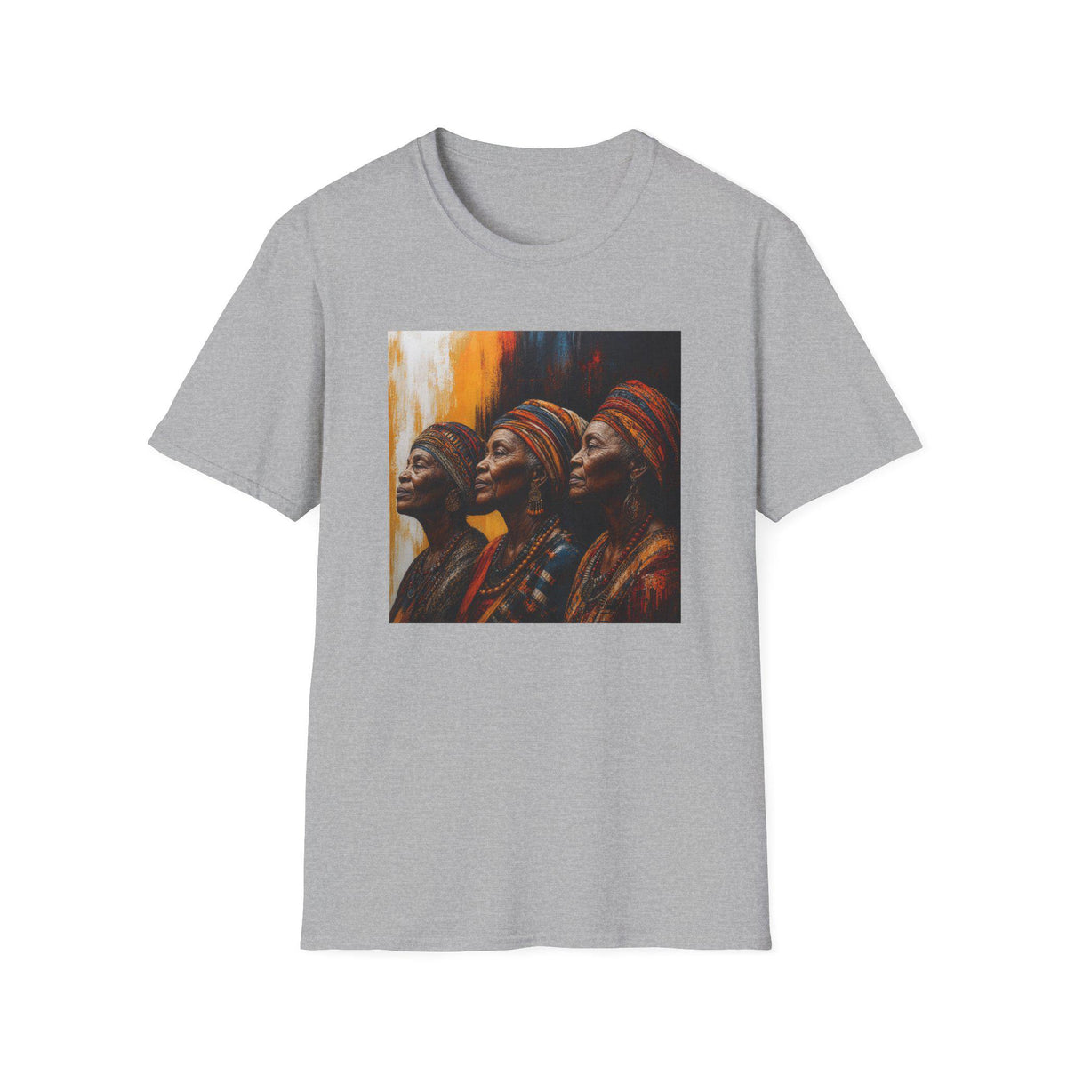 African Queens Portrait T-Shirt  Regal Women Art Tee