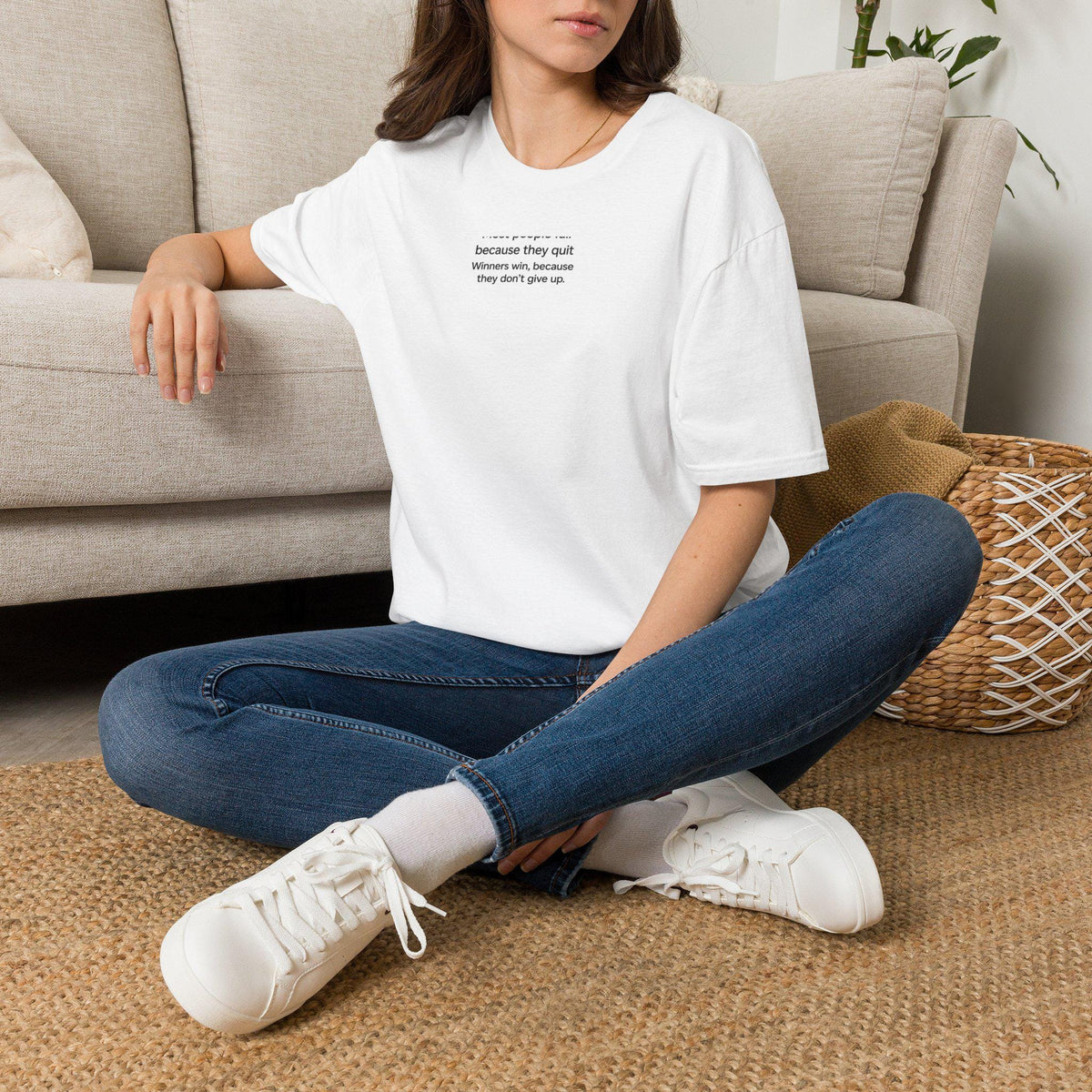 Minimal Motivational Quote T-Shirt | tiny text inspirational tee