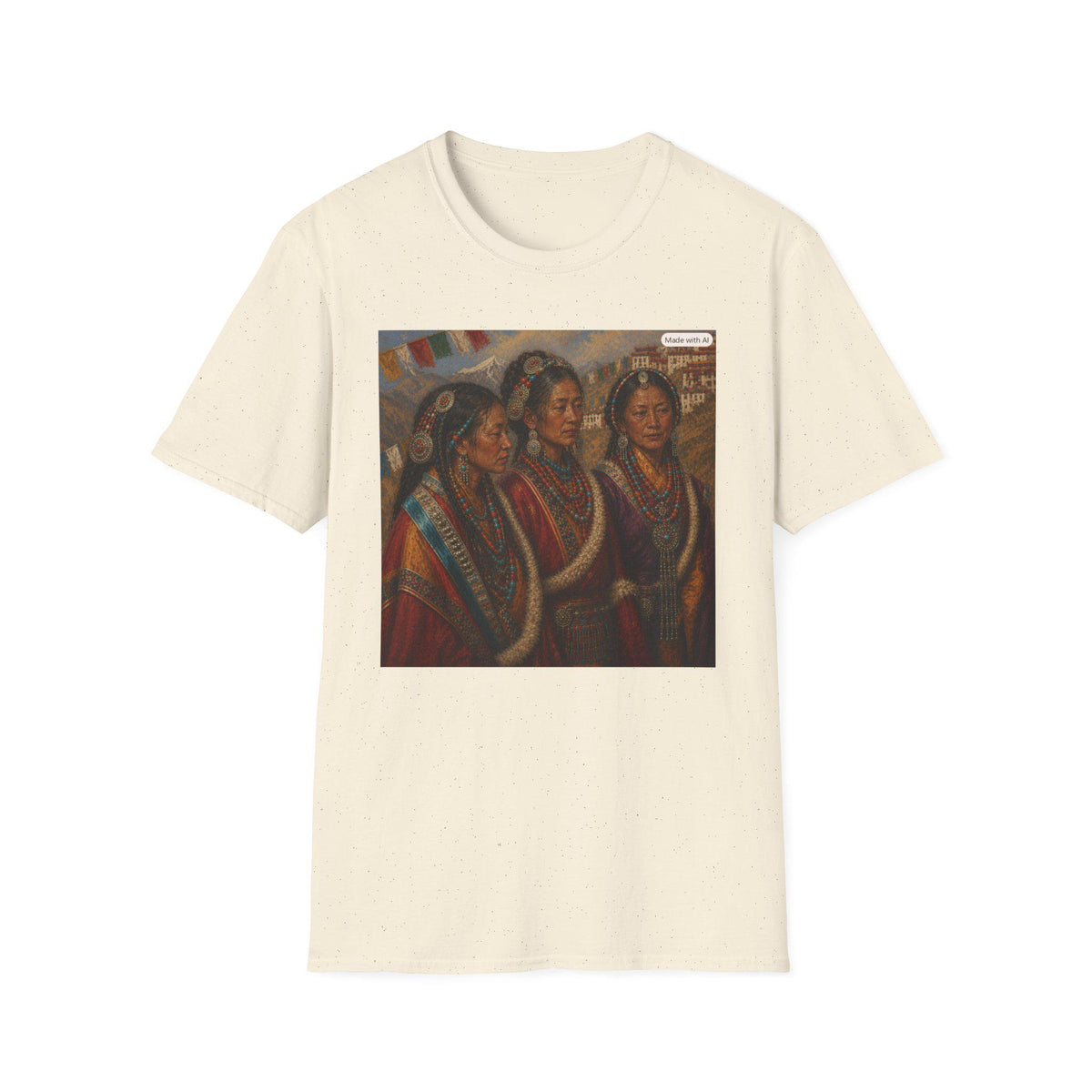 Native American Women Portrait T-Shirt | Indigenous Art Tee