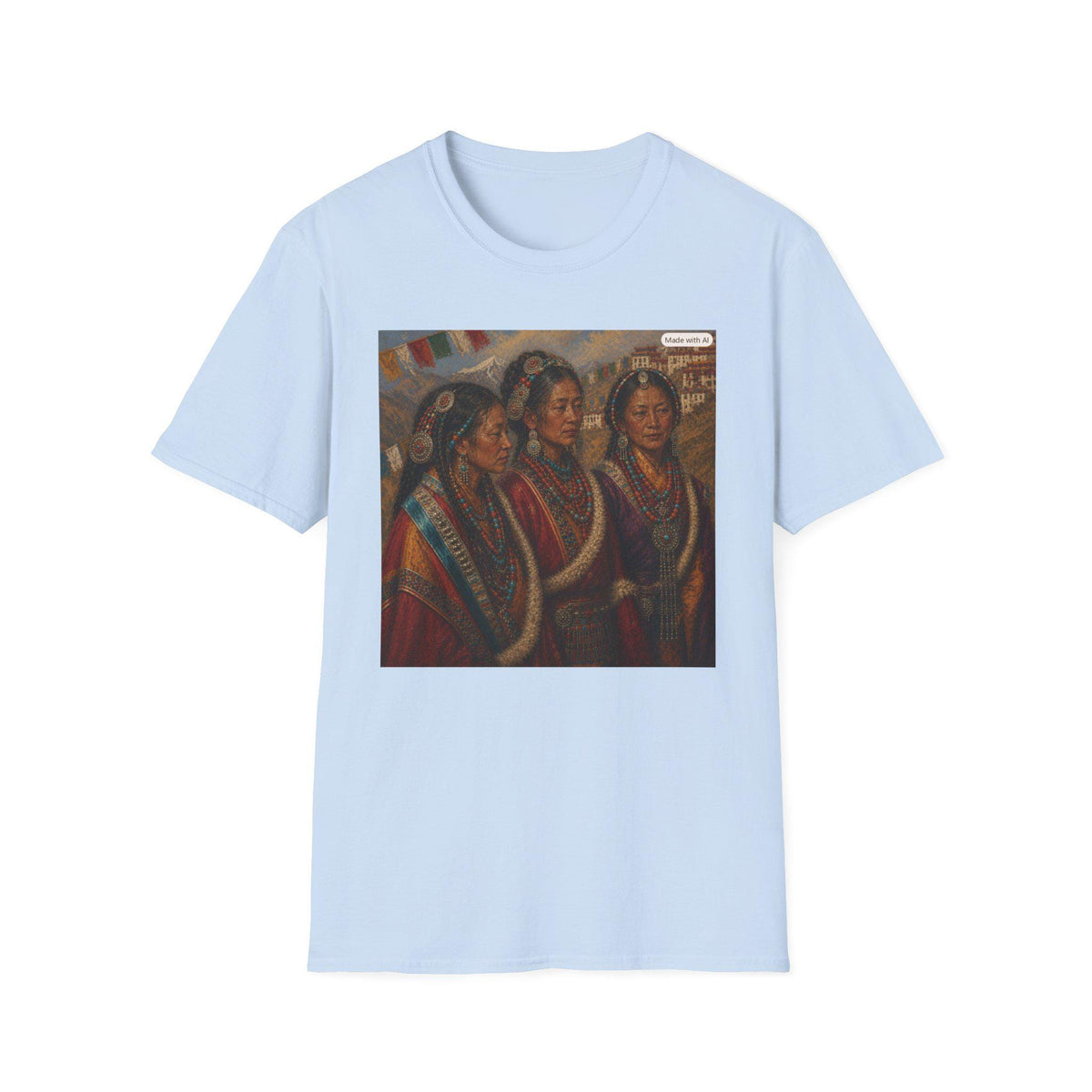 Native American Women Portrait T-Shirt | Indigenous Art Tee