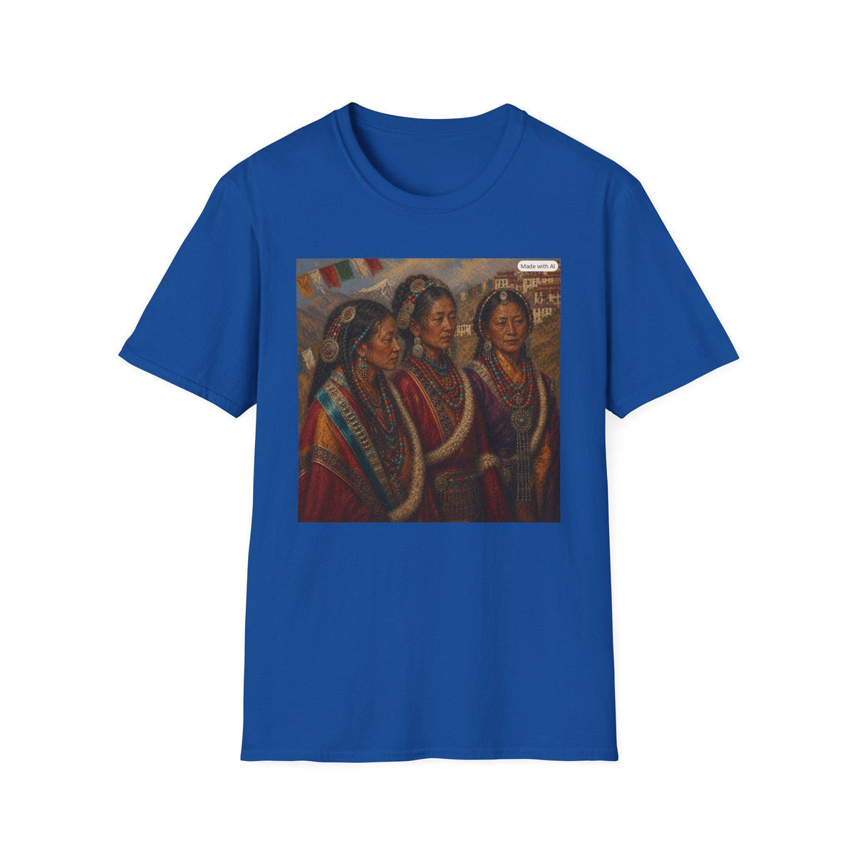 Native American Women Portrait T-Shirt | Indigenous Art Tee