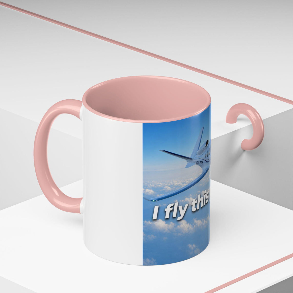 I fly this plane Mug | Airplane Aviation Coffee Cup