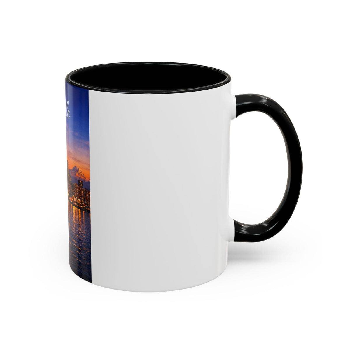 Seattle skyline at sunset Mug | Accent coffee mug 11oz 15oz