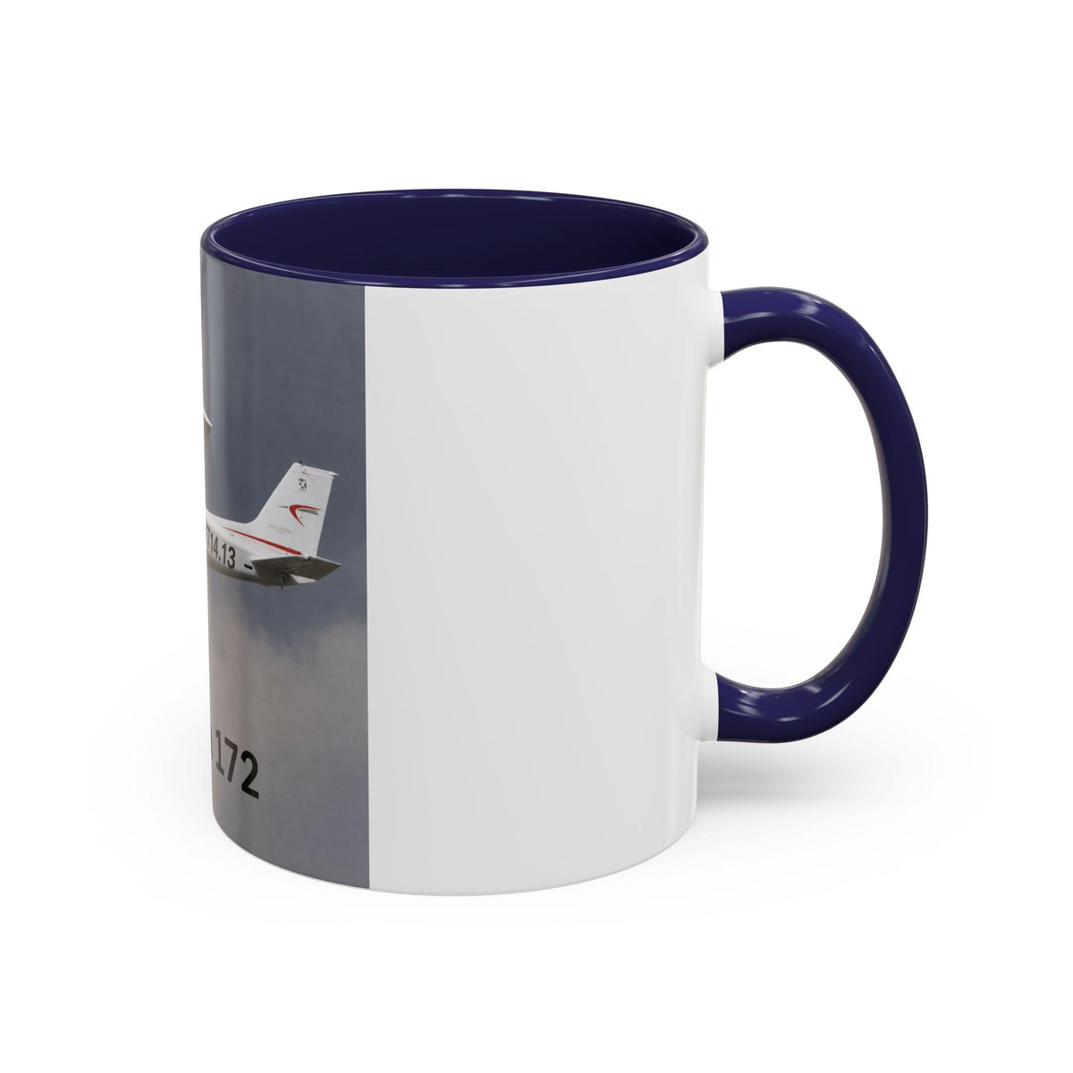 Cessna 172 Plane Photo Accent Coffee Mug | Aviation Pilot Gift Mug