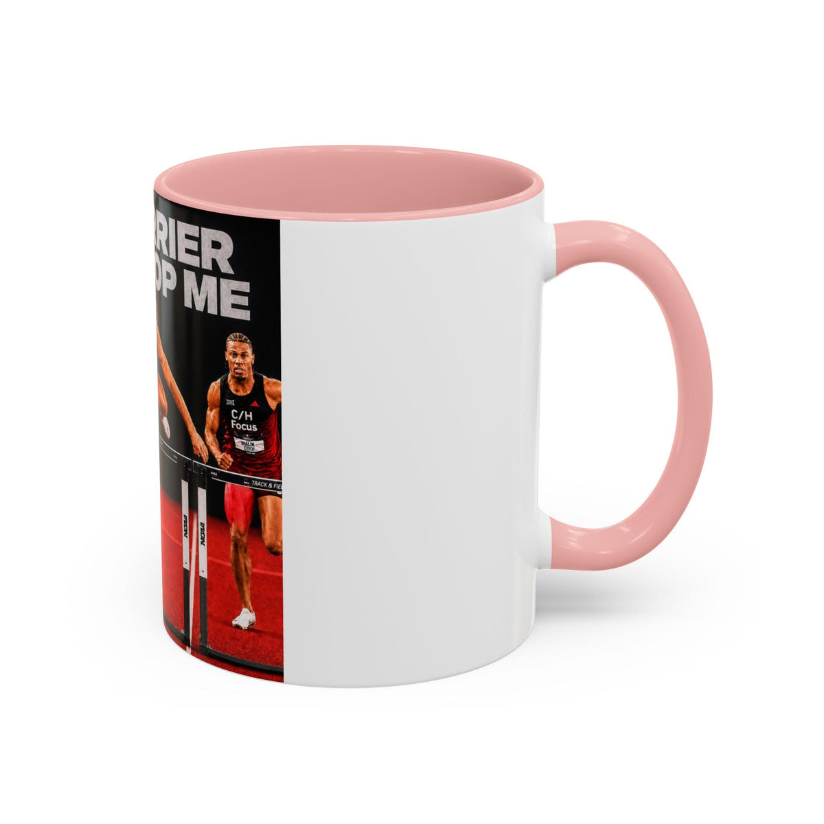 No Barrier Can Stop Me Hurdles Mug | Motivational Track Athlete Coffee Cup