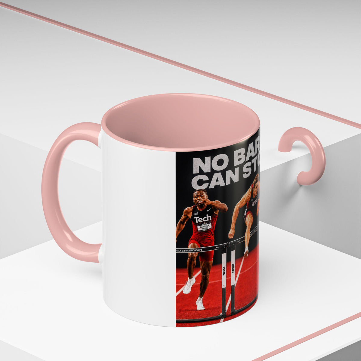 No Barrier Can Stop Me Hurdles Mug | Motivational Track Athlete Coffee Cup