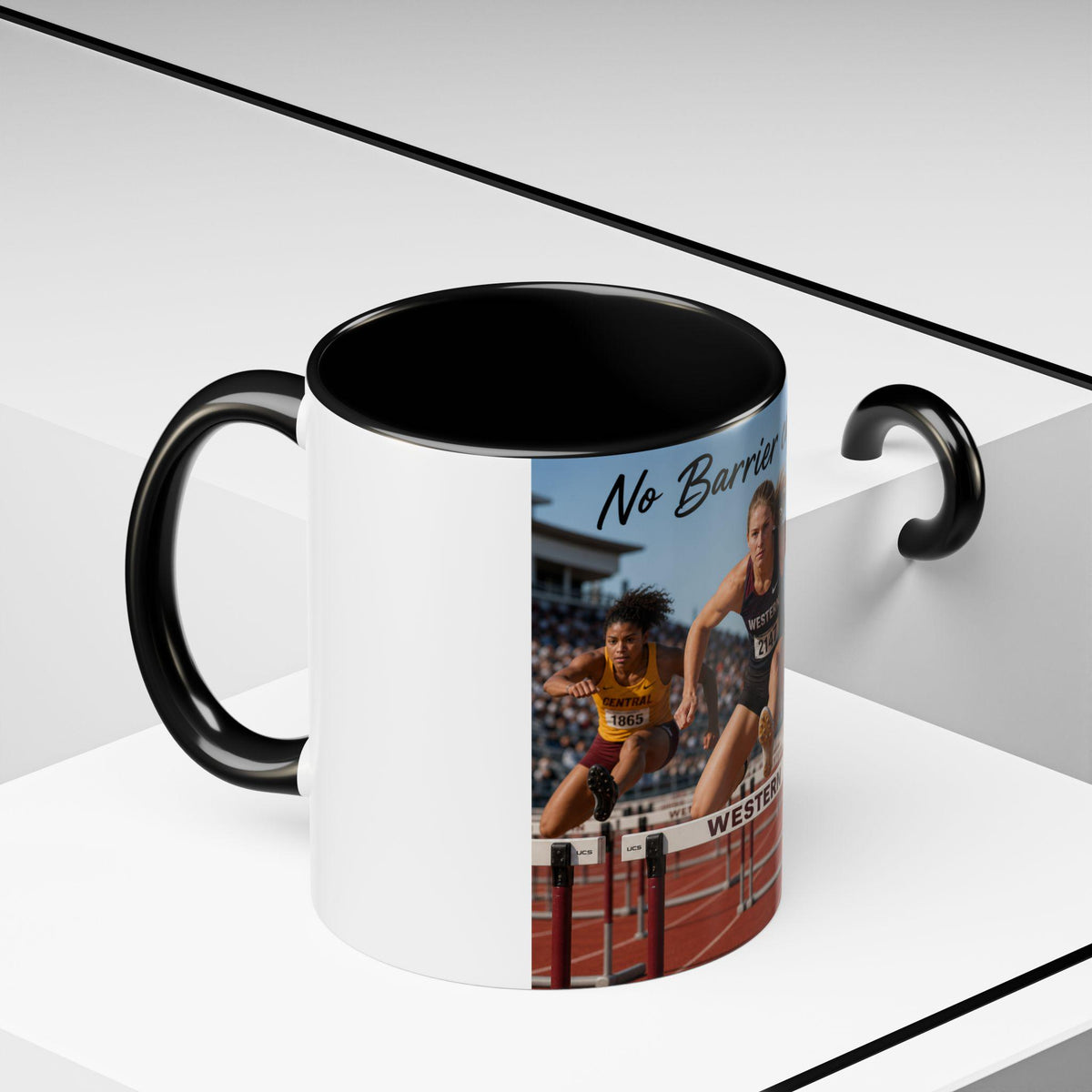 No Barrier Can Stop Me Hurdler Mug | Accent Coffee Mug 11oz 15oz