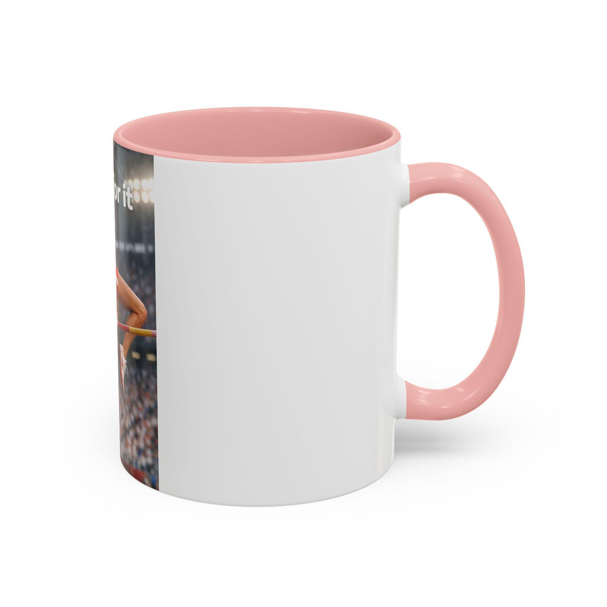 High Jump Athlete Going for It Mug | Accent Coffee Mug