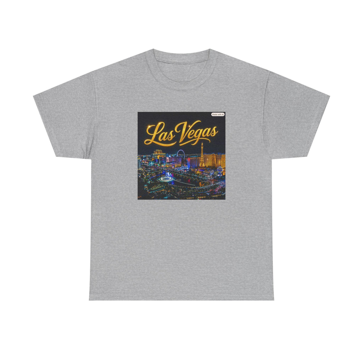 Las Vegas Skyline T-Shirt | Neon Strip Nightcity Tee