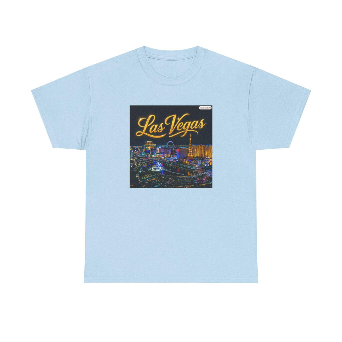 Las Vegas Skyline T-Shirt | Neon Strip Nightcity Tee