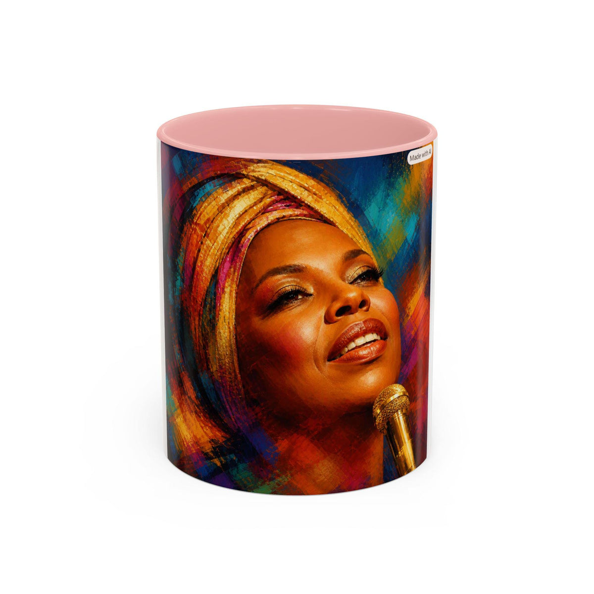 Colorful Jazz Singer Mug | Accent Coffee Mug 11oz 15oz