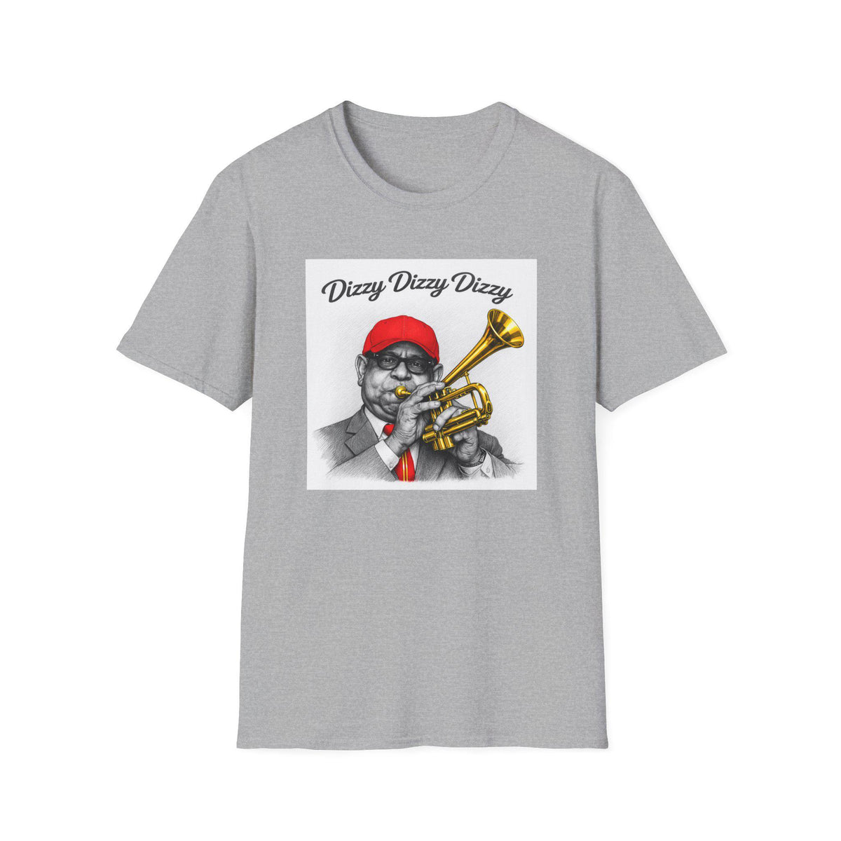 Dizzy Gillespie Trumpet Player T-Shirt | Jazz Musician Graphic Tee