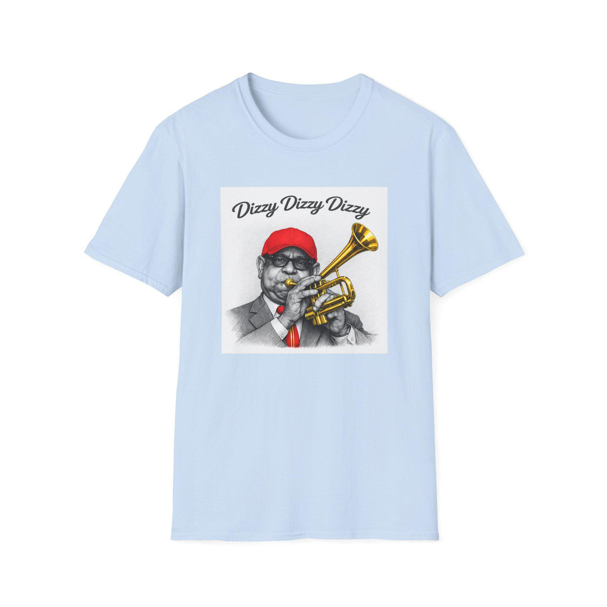 Dizzy Gillespie Trumpet Player T-Shirt | Jazz Musician Graphic Tee