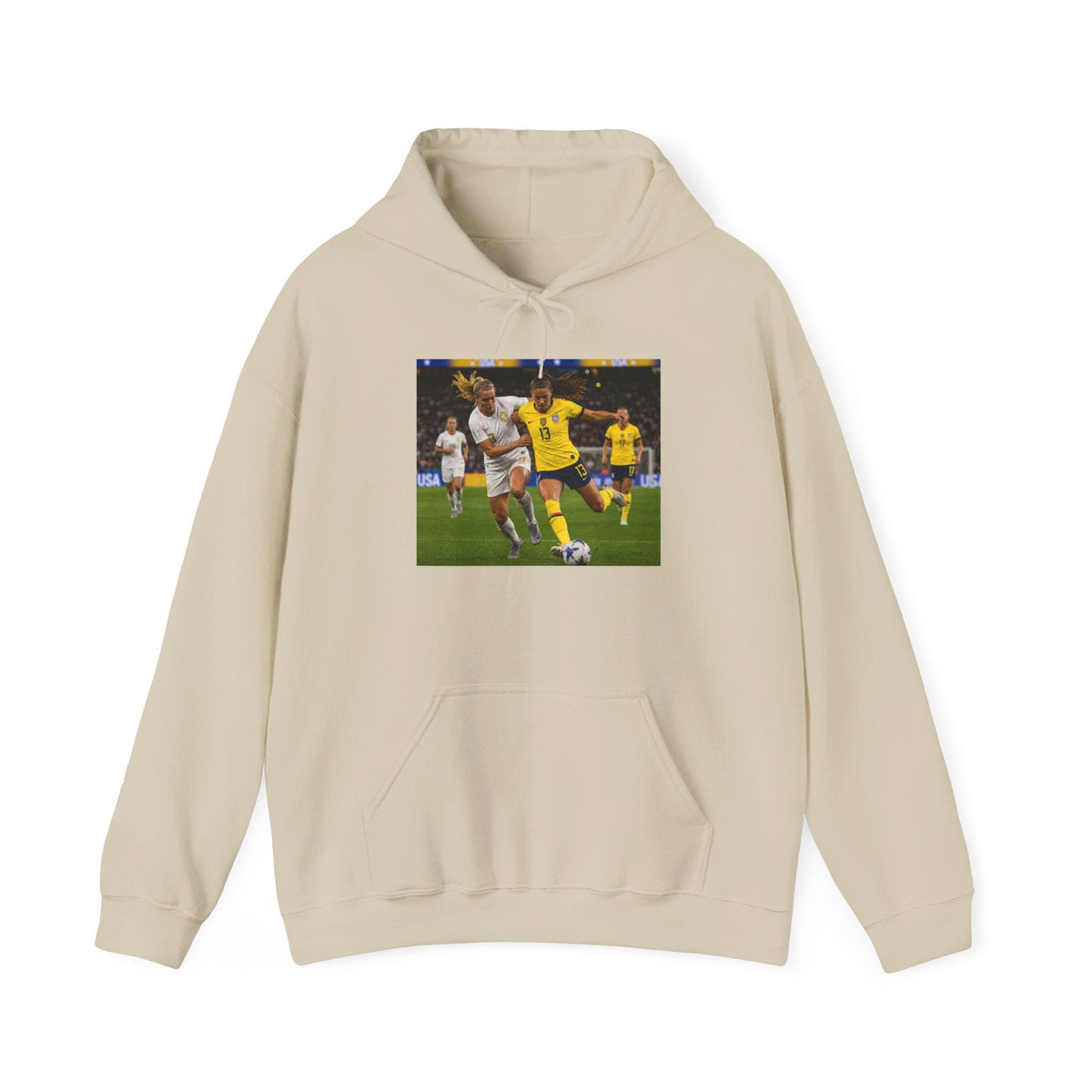Soccer Action Photo Hoodie | Football Match Player Illustration