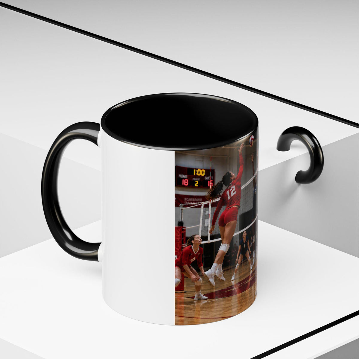 High School Volleyball Action Photo Mug | Accent Coffee Mug 11oz 15oz