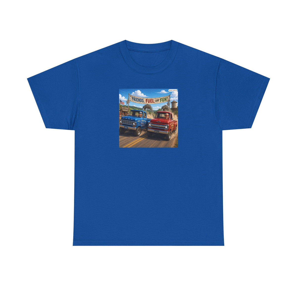 Vintage Pickup Trucks Tee | Retro Route 66 Gas Station Graphic