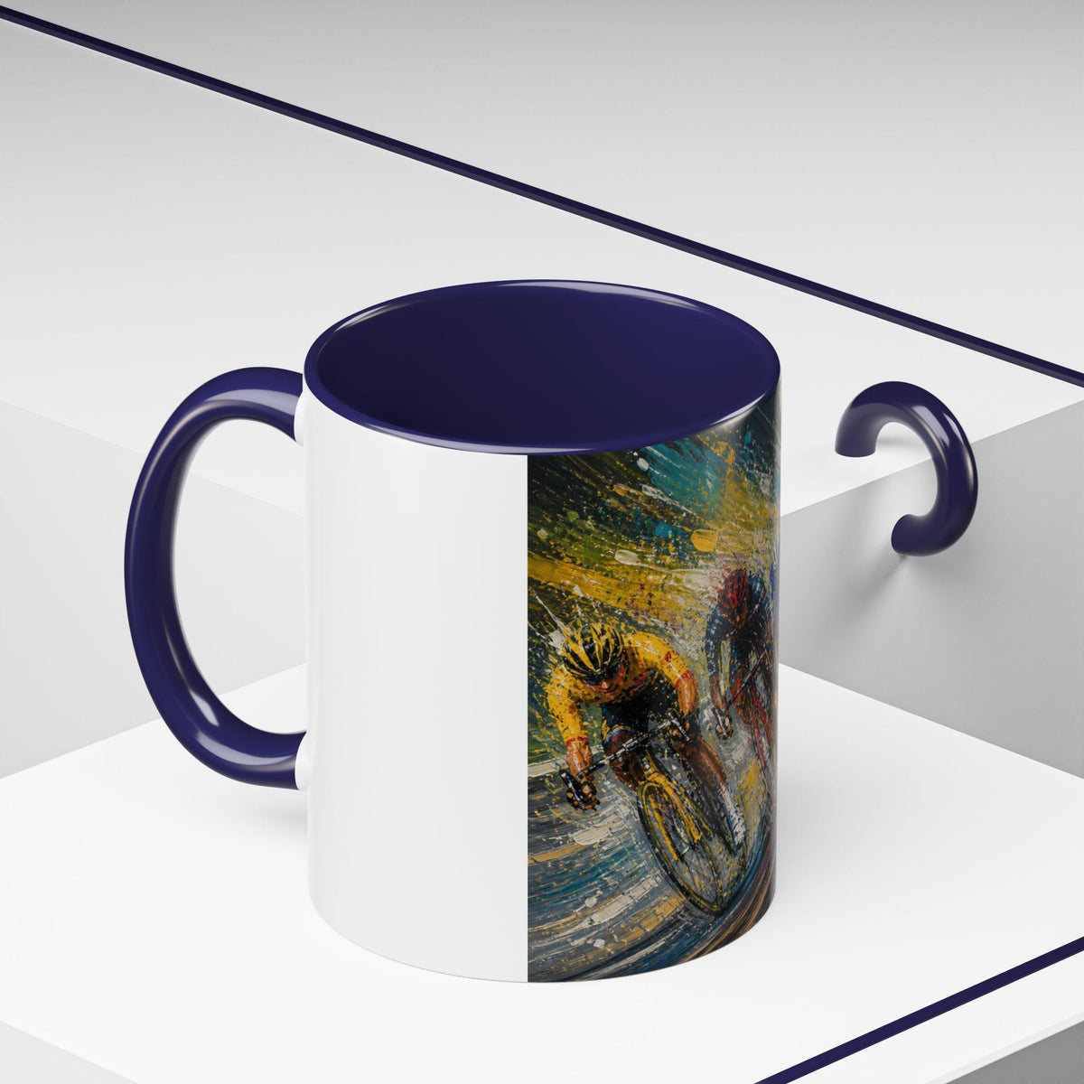 Cycling Race Riders Mug | Accent Coffee Mug 11oz 15oz