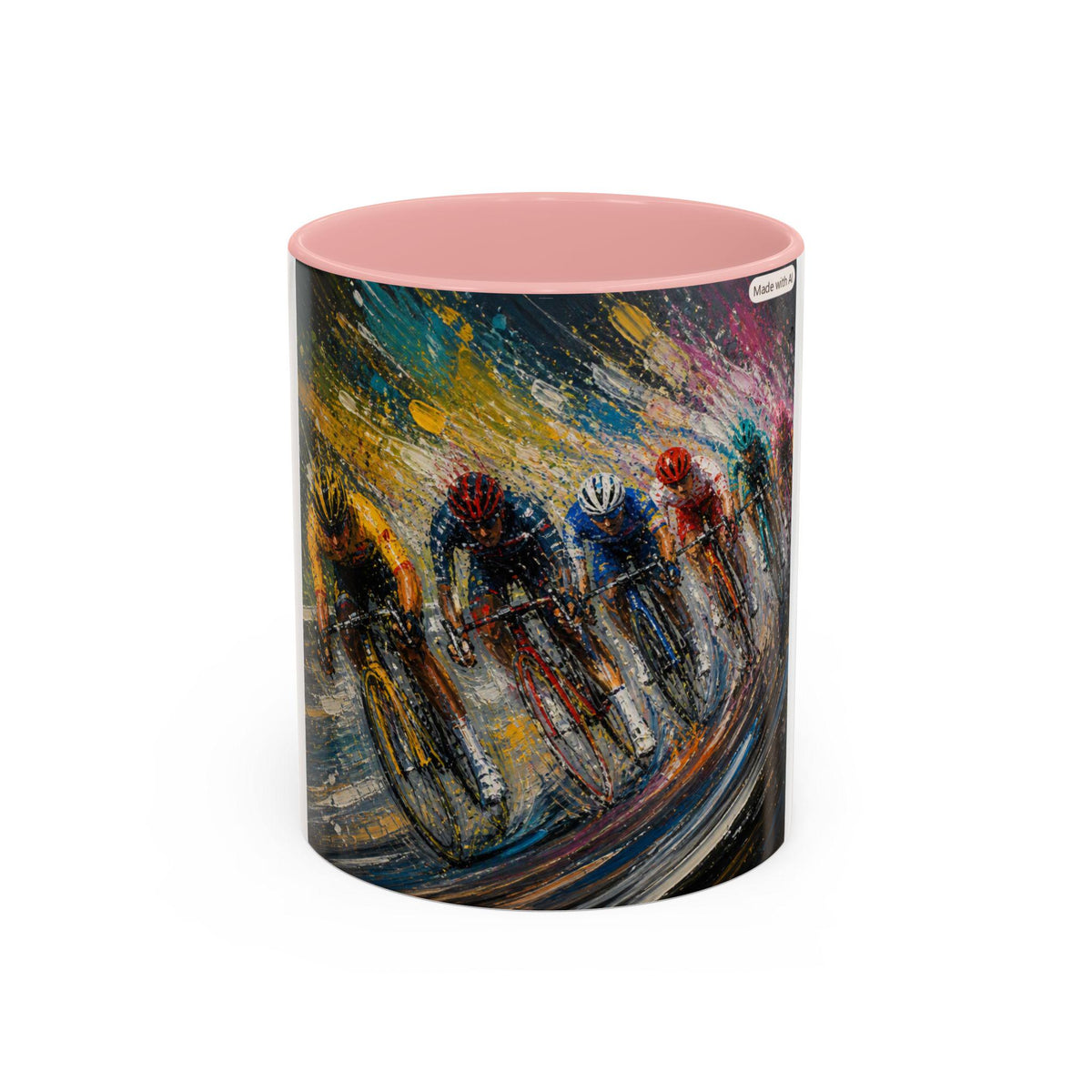 Cycling Race Riders Mug | Accent Coffee Mug 11oz 15oz