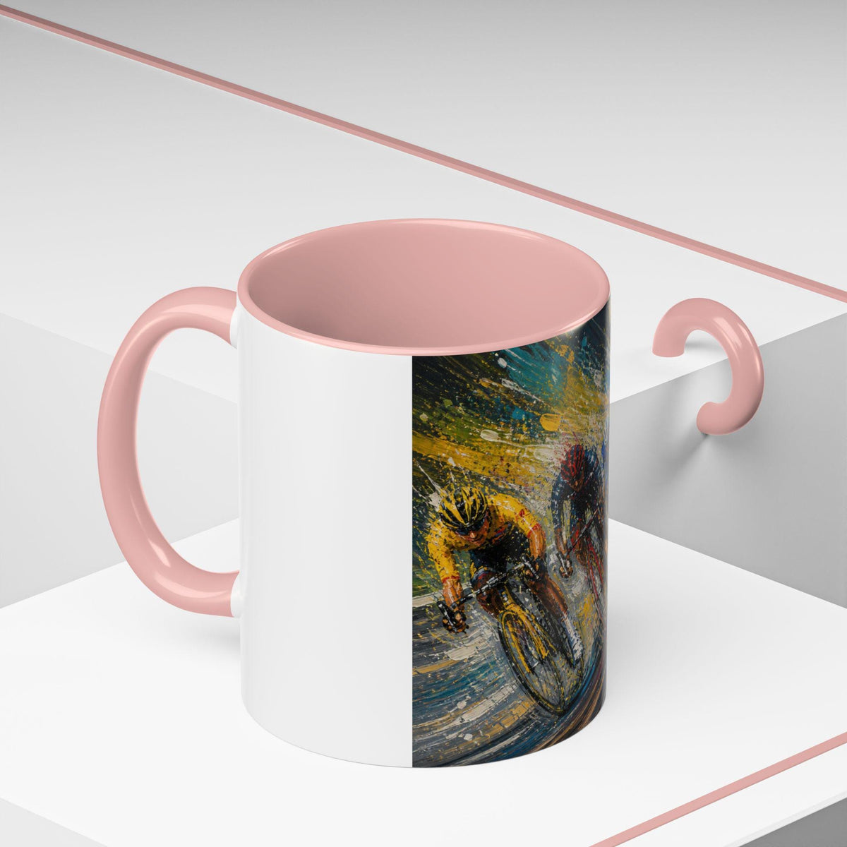 Cycling Race Riders Mug | Accent Coffee Mug 11oz 15oz