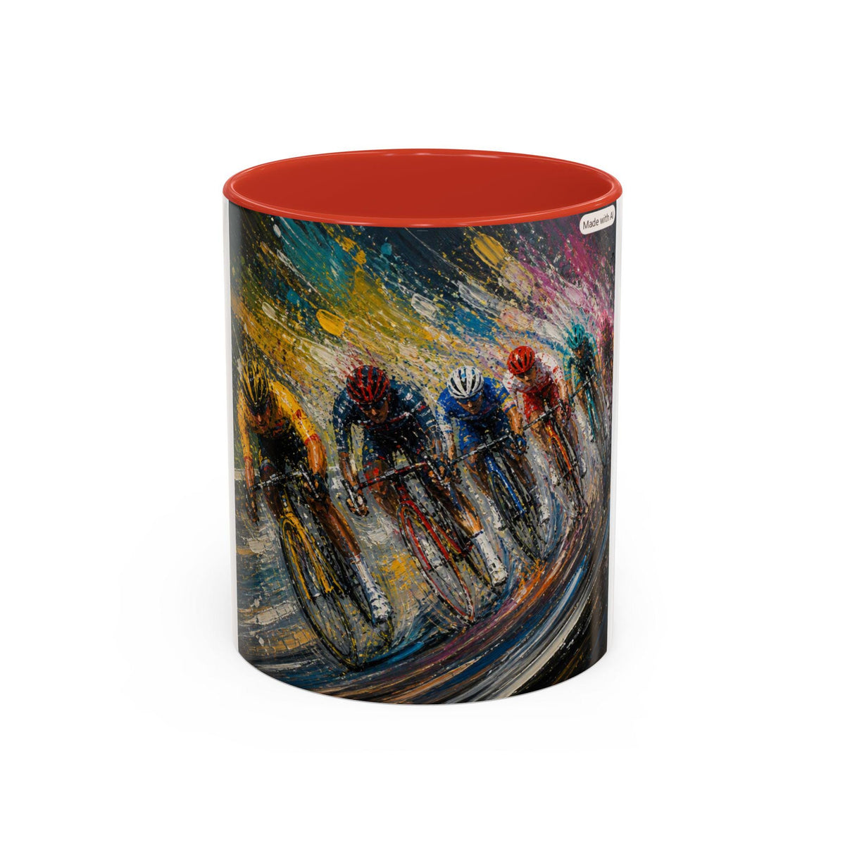 Cycling Race Riders Mug | Accent Coffee Mug 11oz 15oz