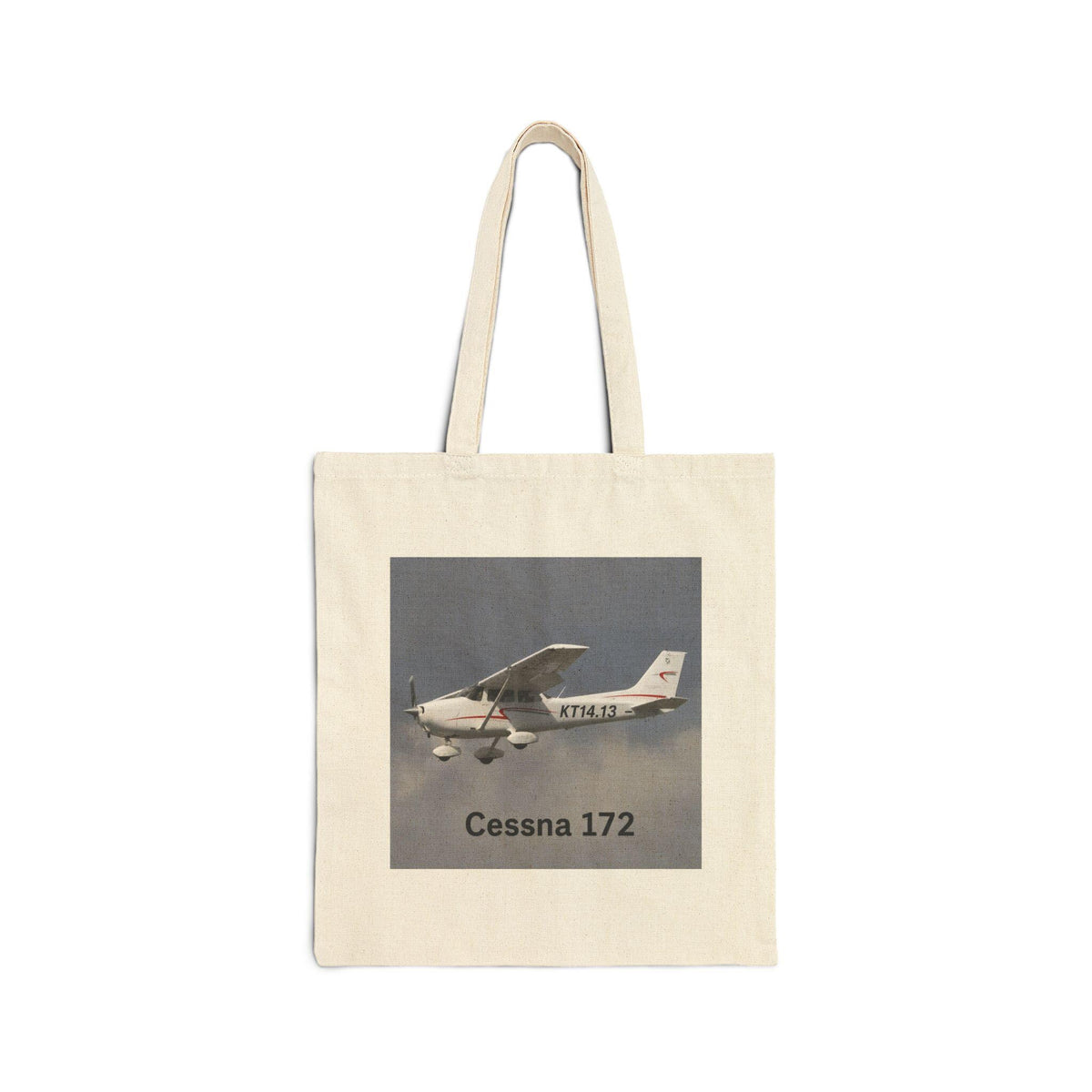 Cessna 172 Plane Tote Bag | Aviation Aircraft Pilot Canvas