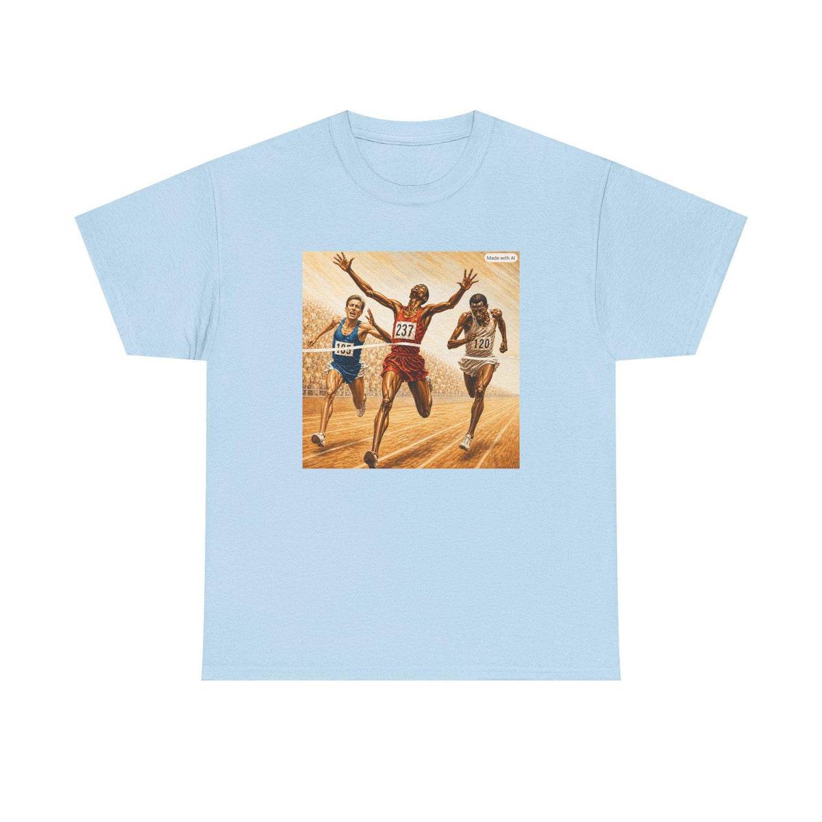Olympic Sprint Winners T-Shirt | Vintage Track Race Illustration