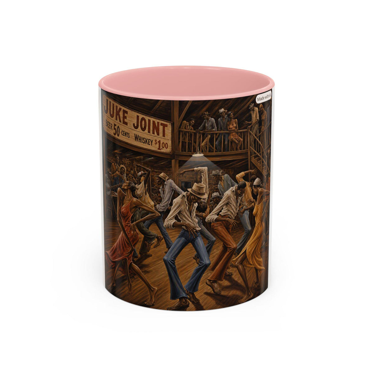 Juke Joint Dance Scene Mug | Accent Coffee Mug 11/15oz