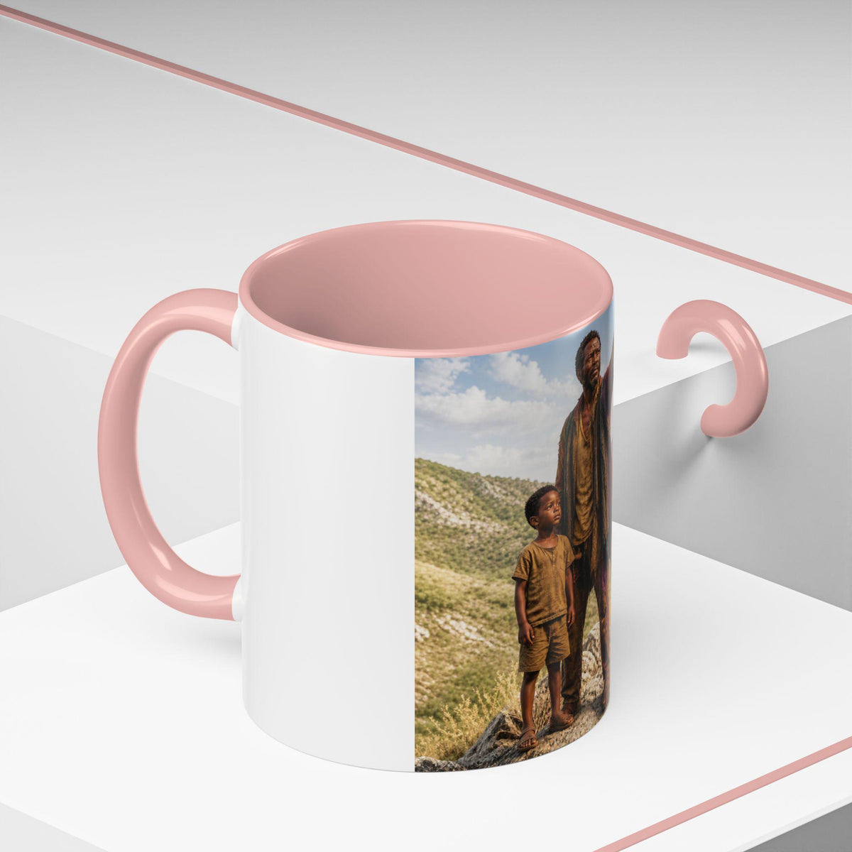 Father and son going home Landscape Scene Mug / 11oz /15oz