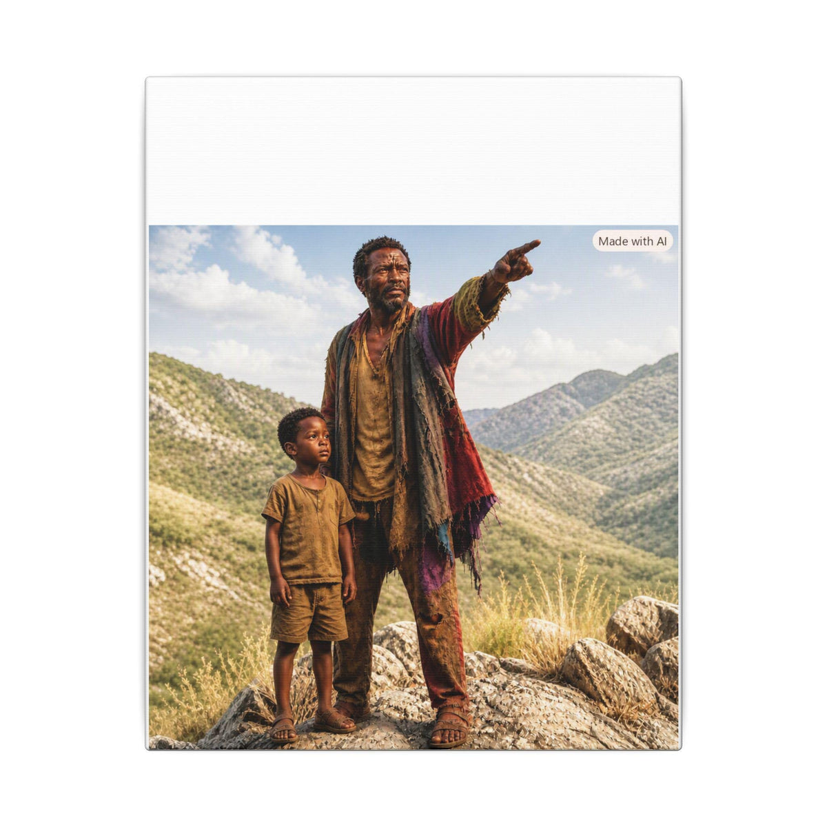 Desert Journey Scene Canvas