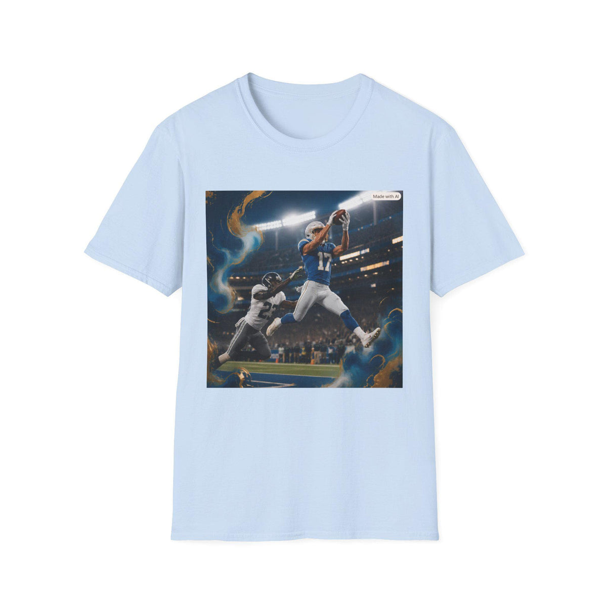 Football Quarterback Catch T-Shirt | Sports Action Stadium Shirt