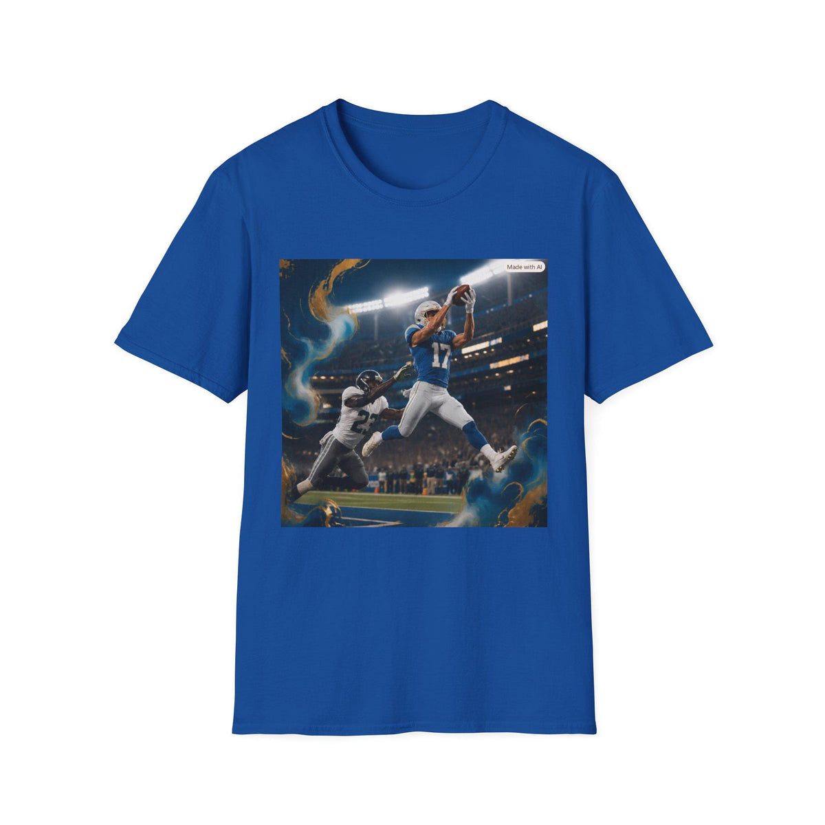 Football Quarterback Catch T-Shirt | Sports Action Stadium Shirt