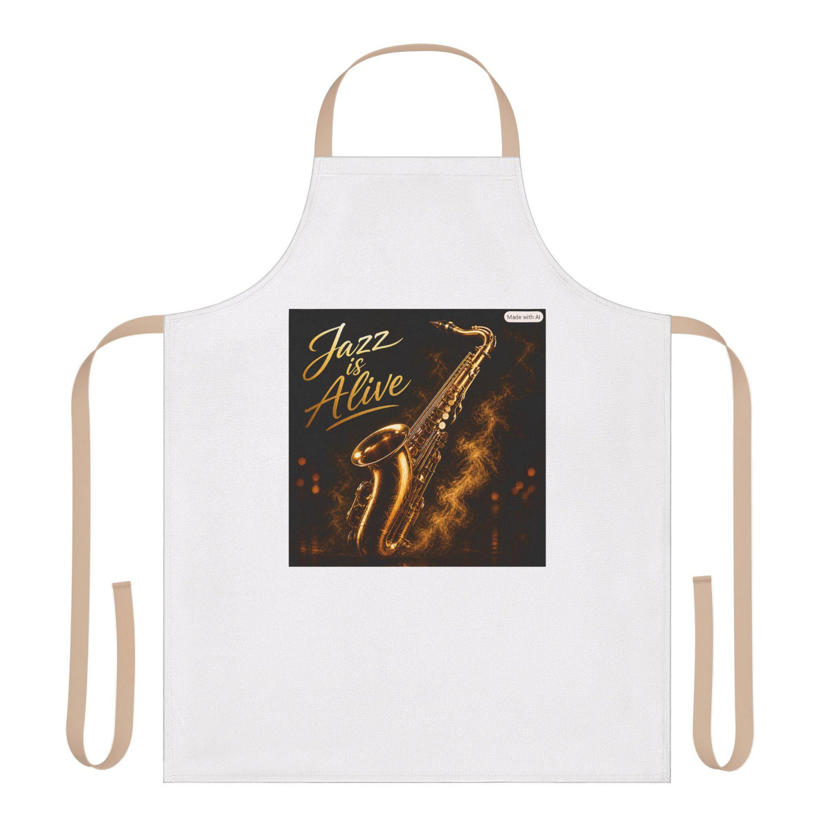 Jazz Alive Saxophone Apron | Musical Instrument Cooking Apron