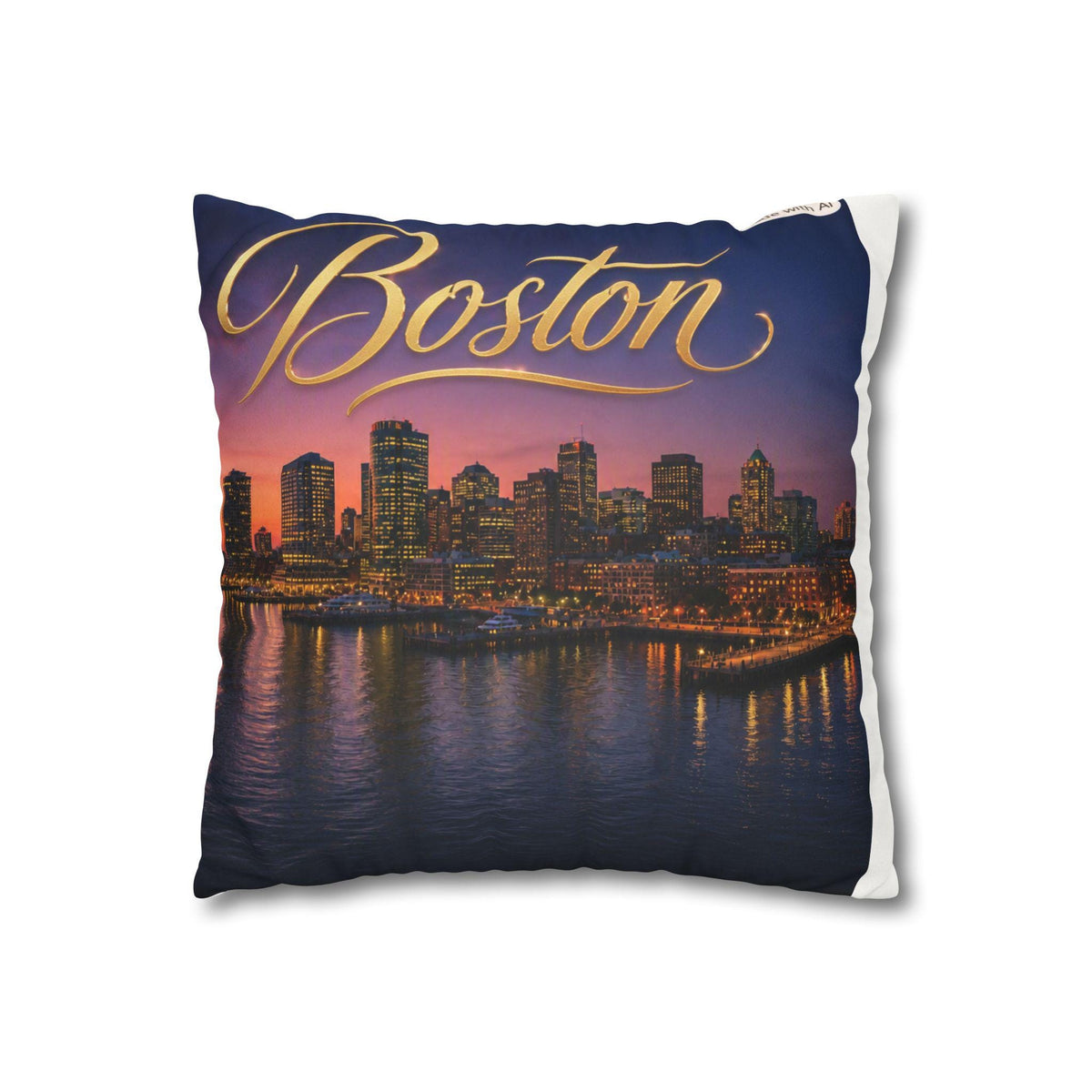 Faux Suede Square Pillowcase