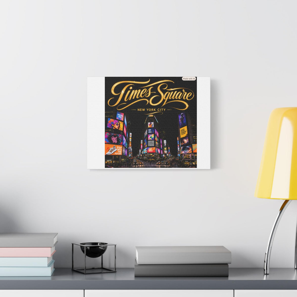 Times Square Night Skyline Canvas | New York City Matte Stretched