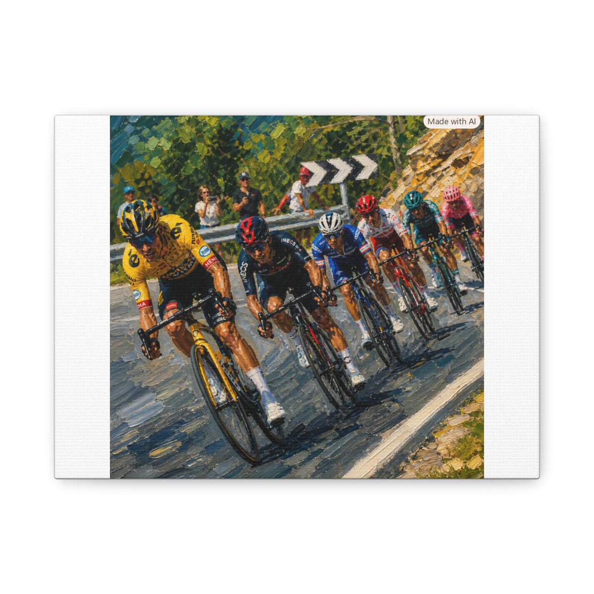 Cycling Race Peloton Matte Canvas