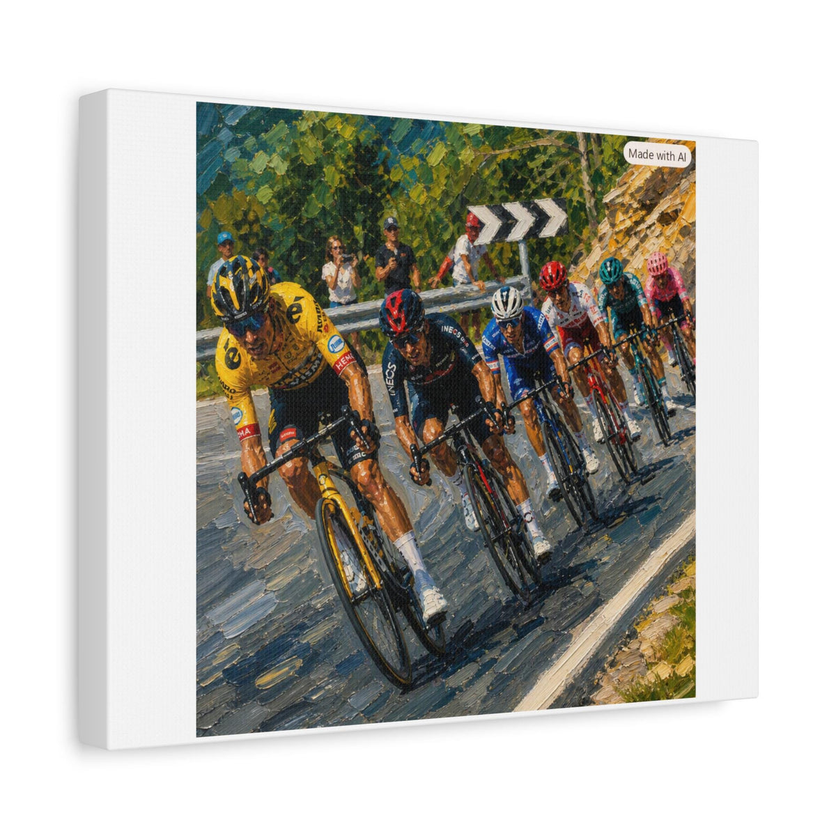 Cycling Race Peloton Matte Canvas