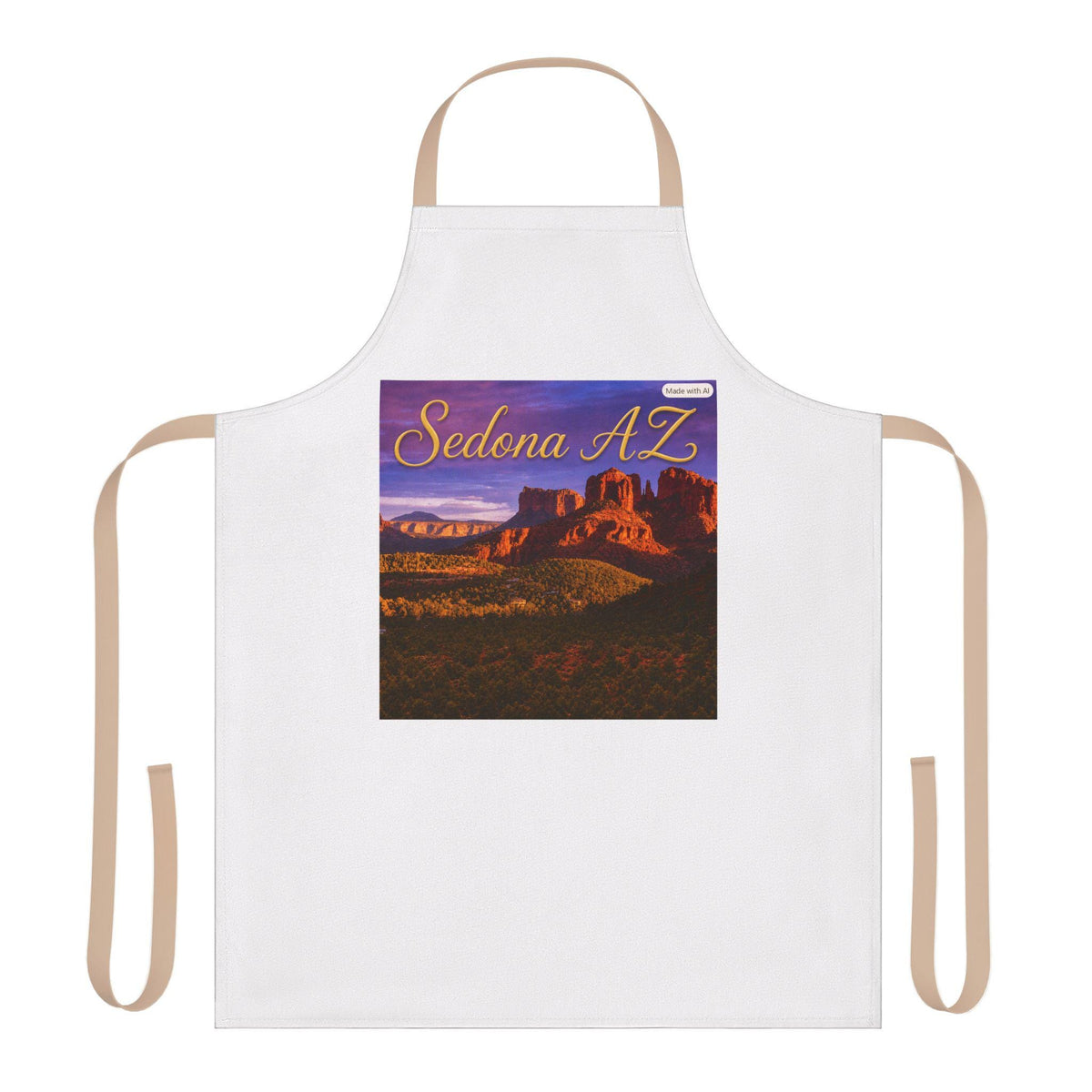 Sedona AZ Sunset Landscape Apron | Southwestern Scenic Kitchen Apron