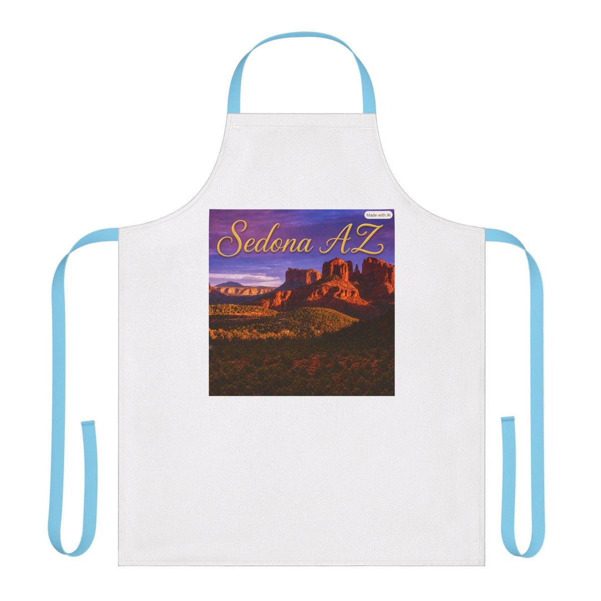 Sedona AZ Sunset Landscape Apron | Southwestern Scenic Kitchen Apron